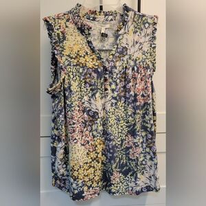 Maurices Multicolor Floral Sleeveless Blouse